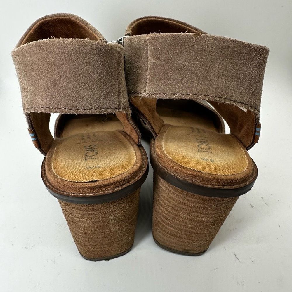 Toms Majorca Suede Block Ortholite Comfort Foam Sandals - Picture 9 of 11